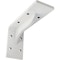 Ekena Millwork Embrey Steel Bracket, Hammered White 2"W x 6"D x 3 3/4"H BKTM02X06X03EBHWH - alternate 1